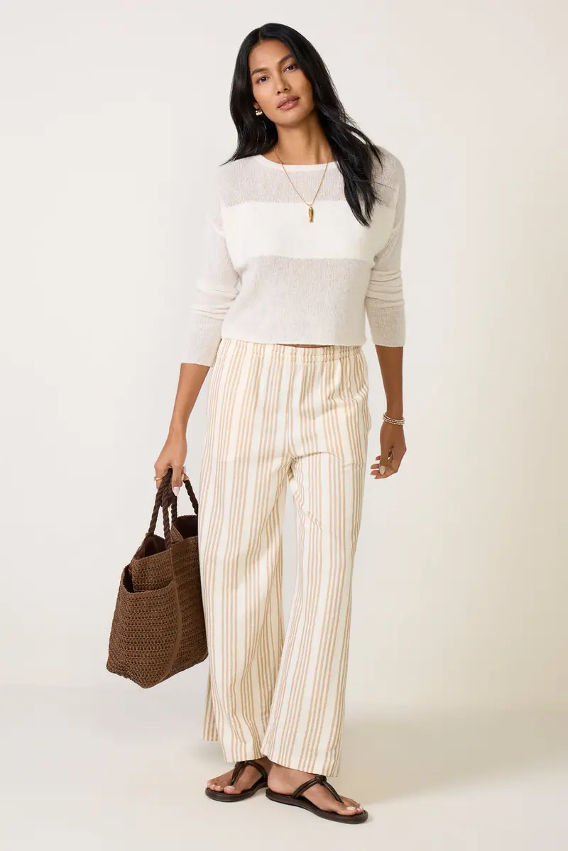 Women's Scout Knit Striped Pants 1
