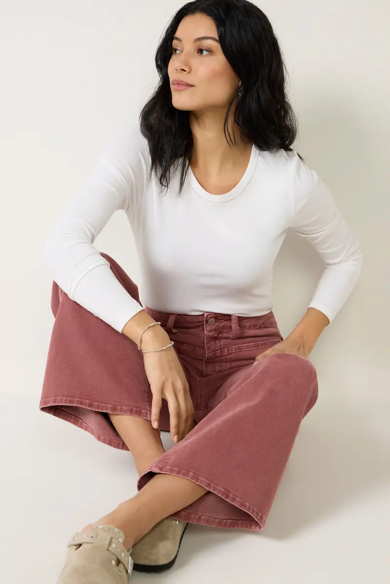 Women's Second Skin Crew Long Sleeve Top 1