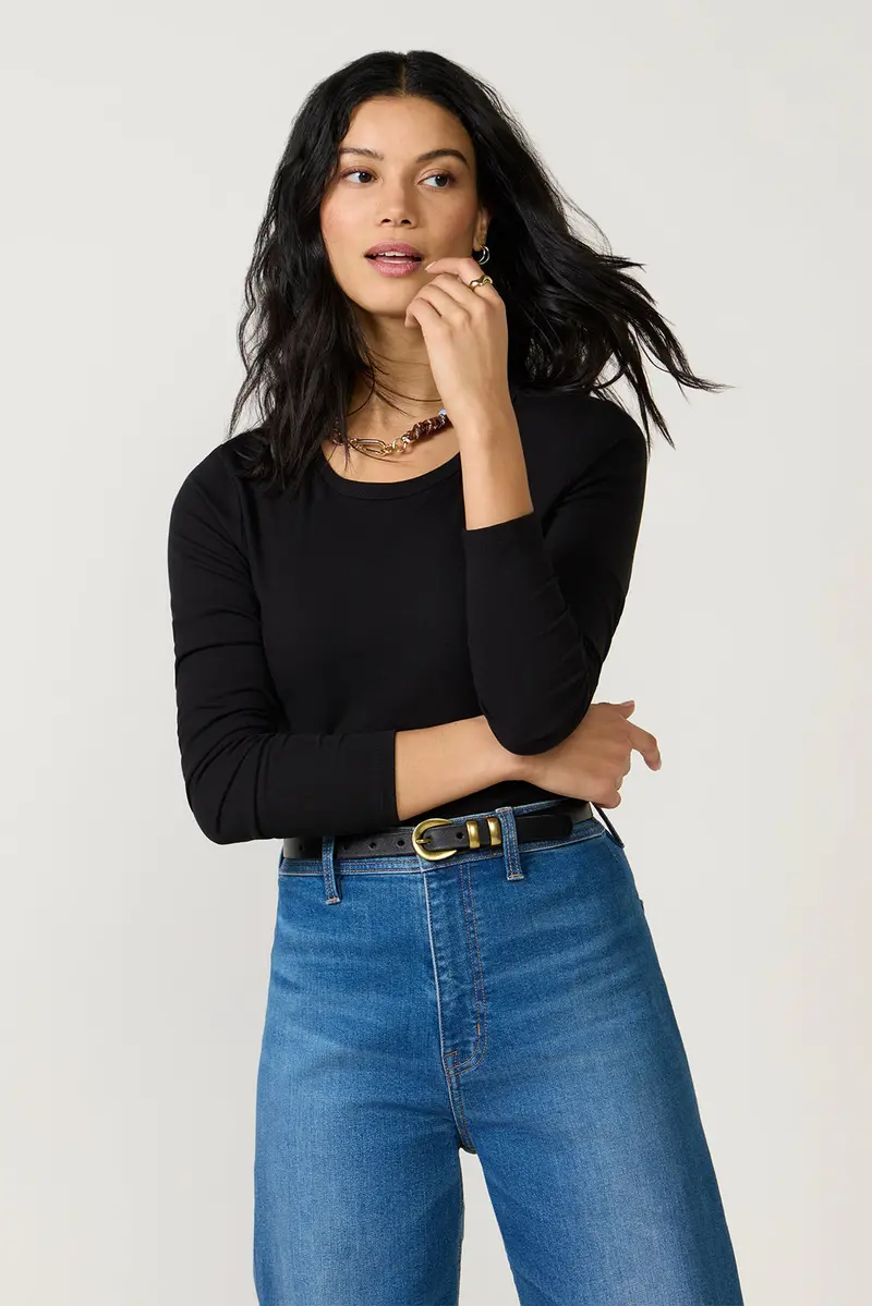 Women's Second Skin Crew Long Sleeve Top 1