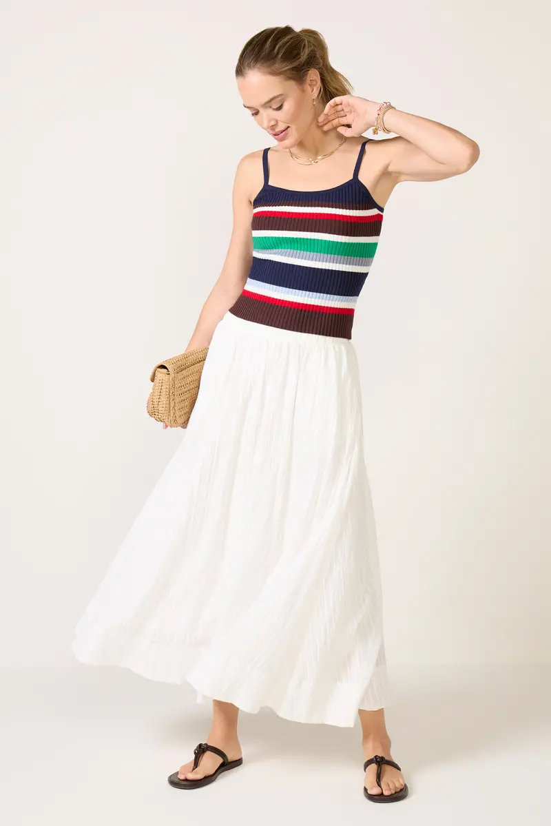 Women's Shadow Stripe Maxi Skirt 1
