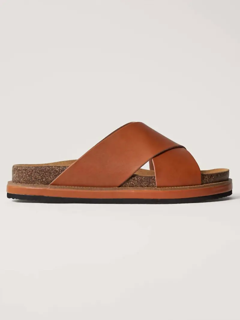 Women's Sidelines Footbed Sandal In Cognac 1