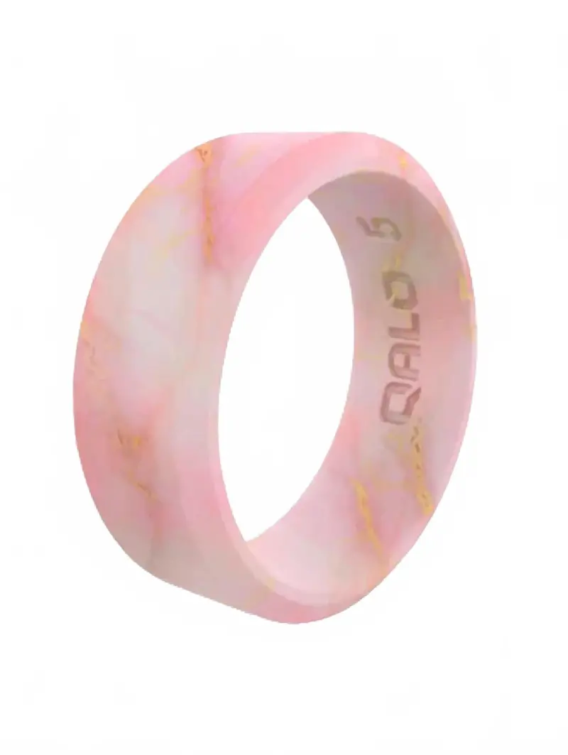 Women's Silicone Modern Rouge Ring In Metallic Marble 1