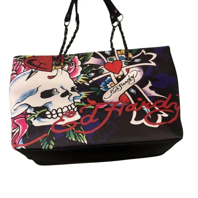 Women's Skull Graphic Tote Bag In Multi 1