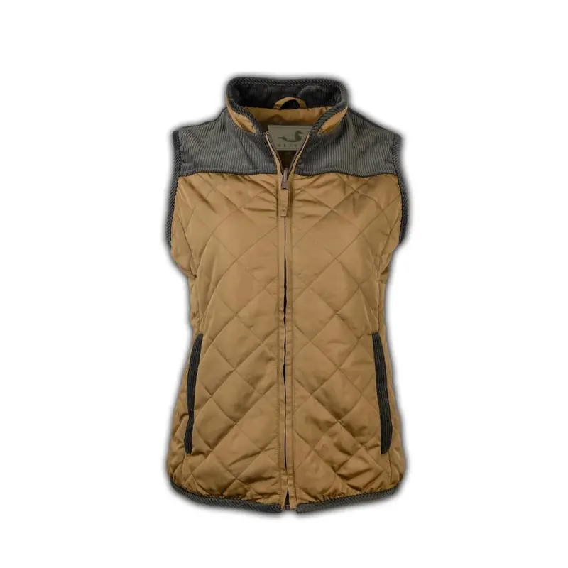 Women's South Creek Quilted Vest In Khaki 1
