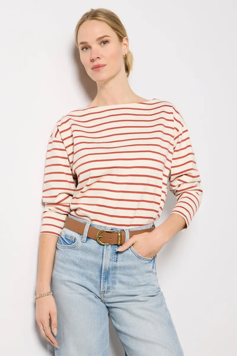 Women's Sport Jersey Boatneck Top 1