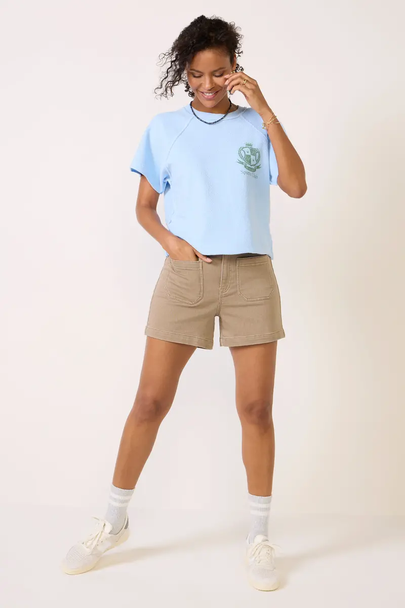 Women's Sports Club Cut Off Sweatshirt 1