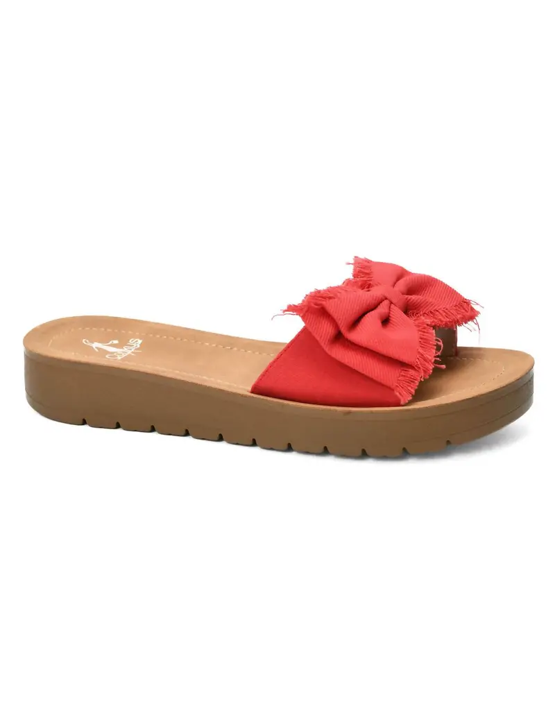 Women's Spray Tan Sandal In Red 1