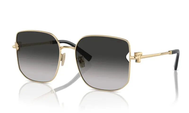 Women's Square Sunglasses In Pale Gold 1
