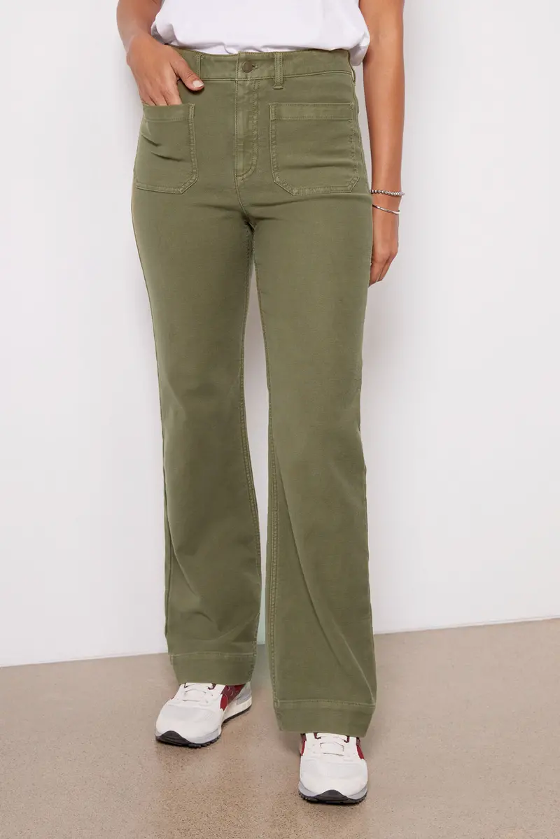 Women's Stretch Terry Patch Pocket Pants 1