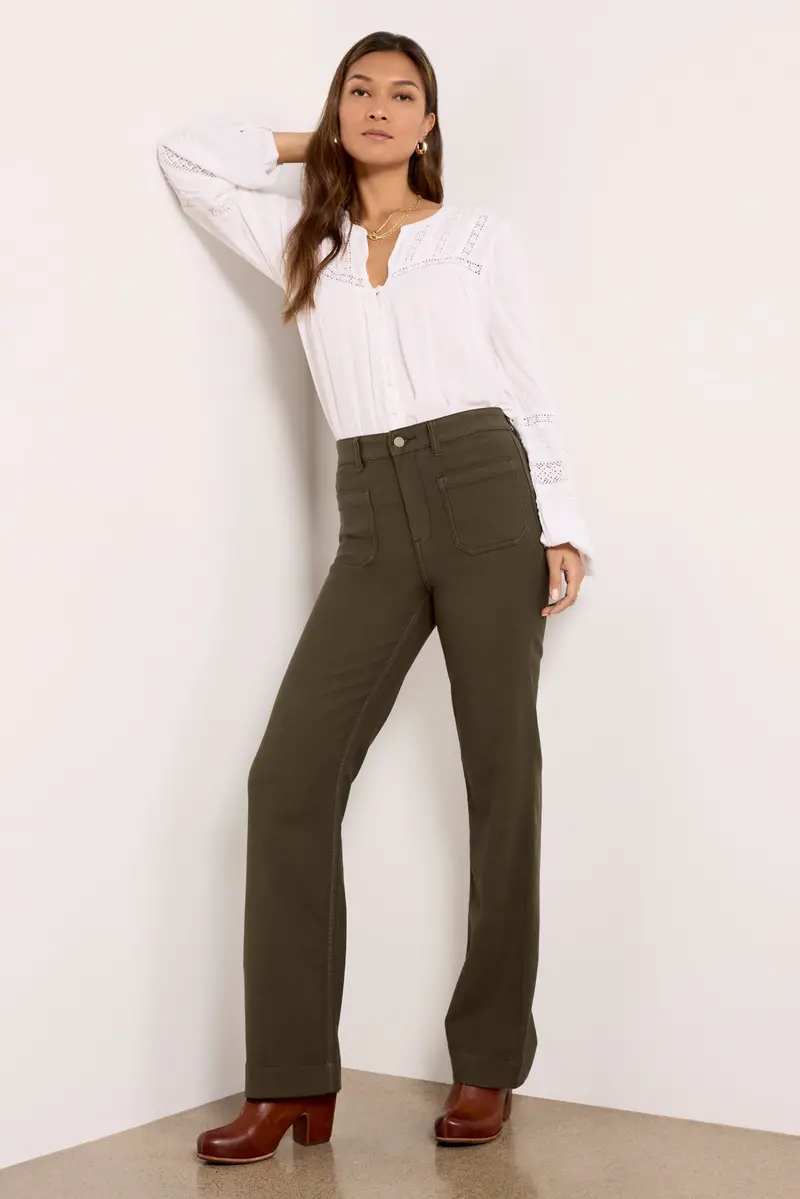 Women's Stretch Terry Patch Pocket Pants 1