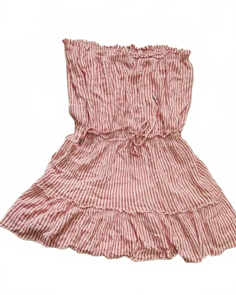 Women's Striped Mini Dress In Red/White 1