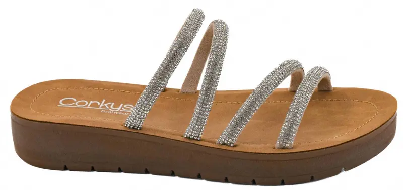 Women's Striptease Rhinestone Sandals In Silver 1