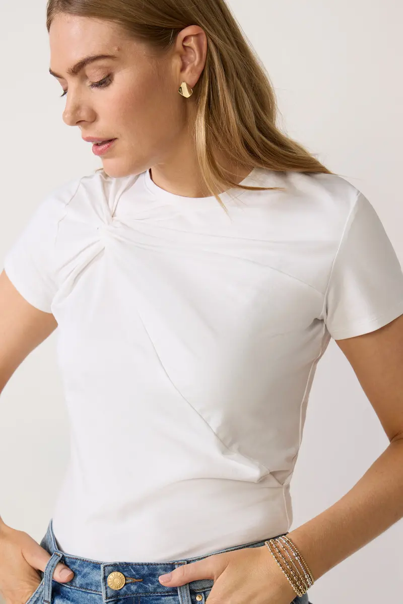 Women's Super Stretch Twist Baby T-Shirt 1