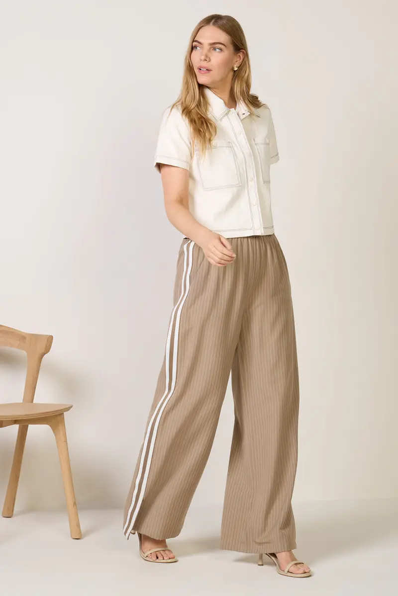 Women's Tala Pinstripe Trackpants 1