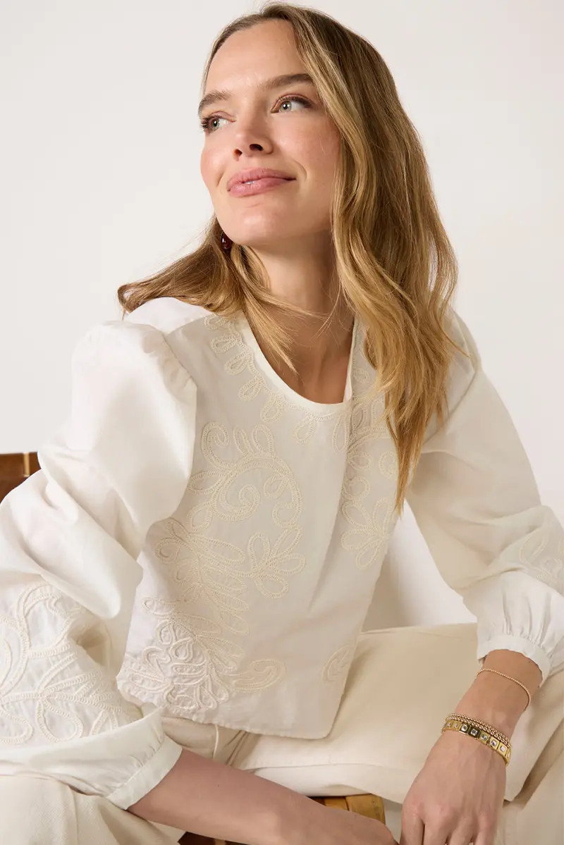 Women's Tatiana Poplin Top 1
