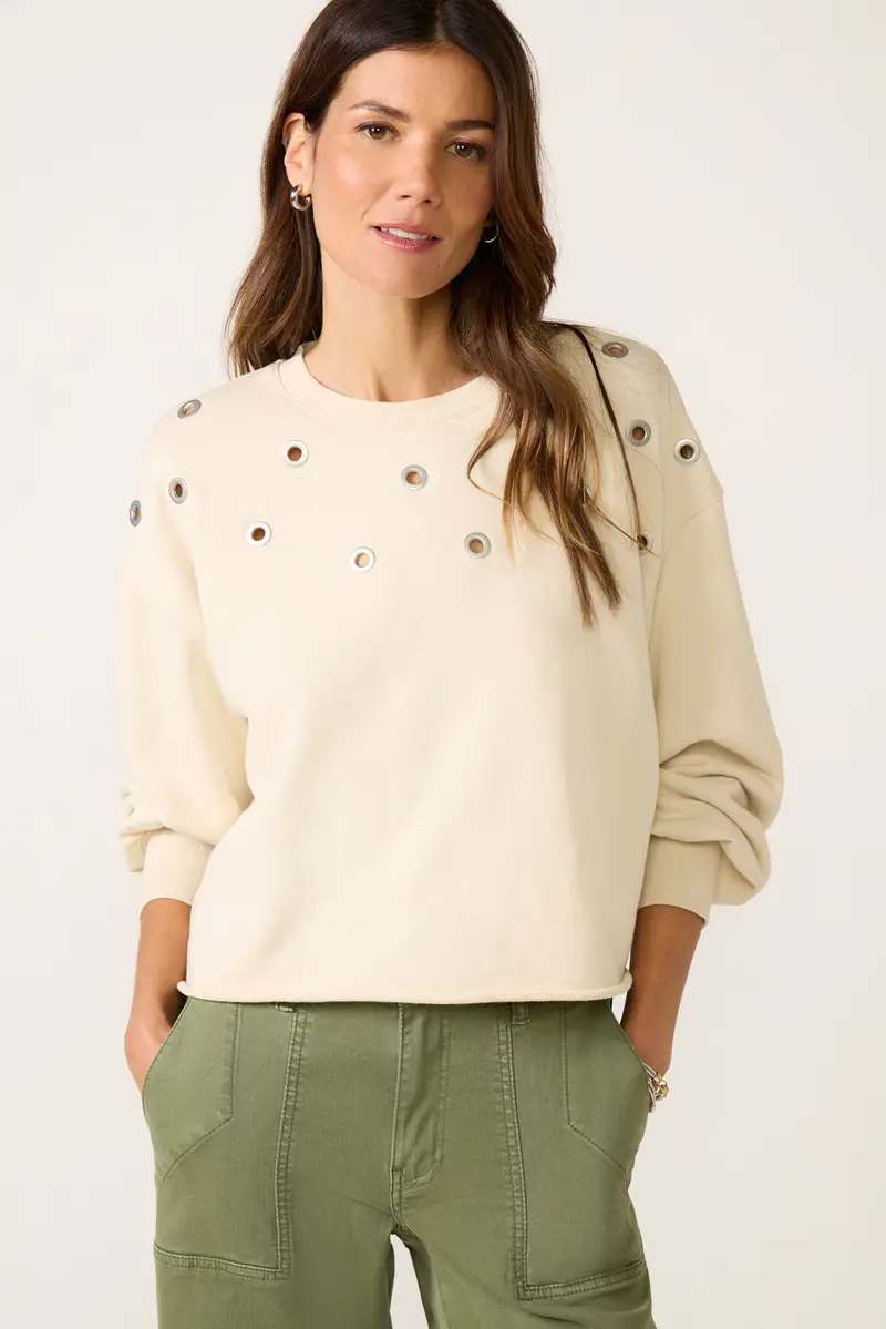 Women's Tayisha Grommet Sweatshirt 1