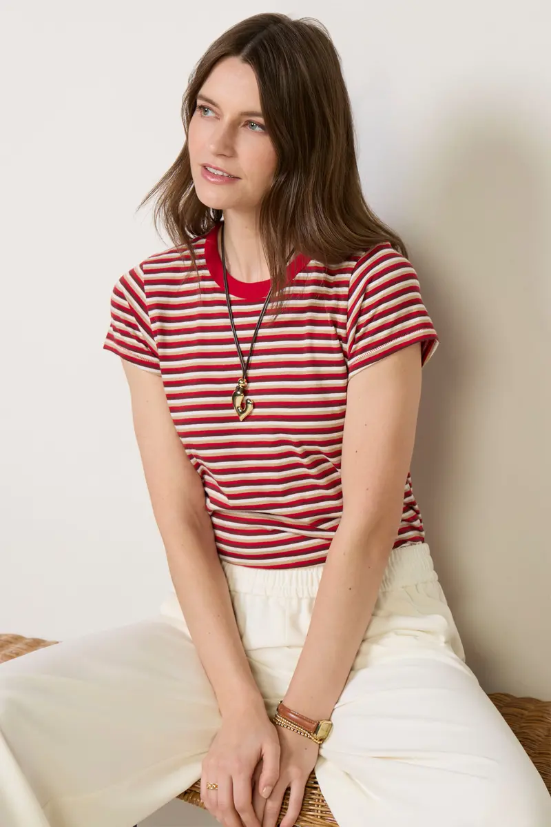Women's The Slub Stripe T-Shirt 1