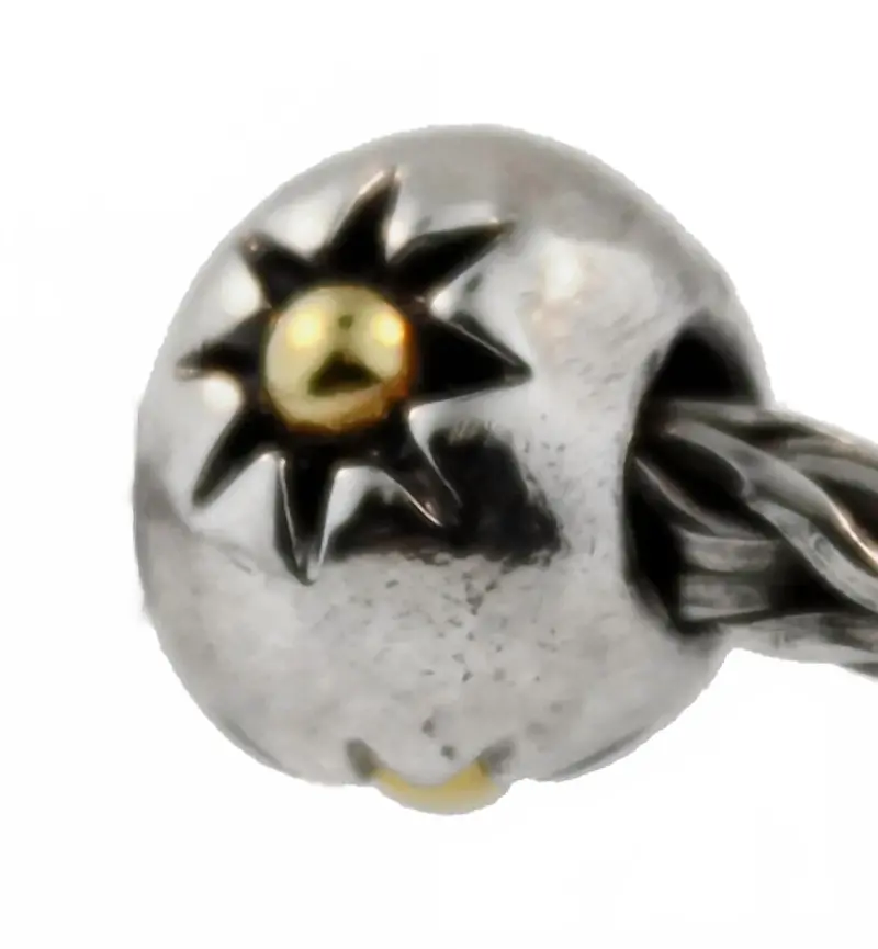 Women's Three Stars Bead Charm In Silver 1