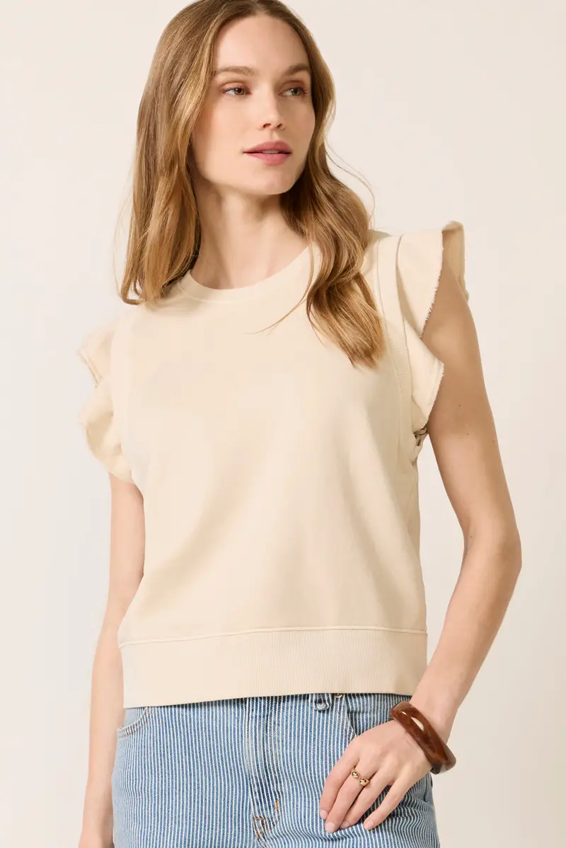 Women's Tori Ruffle Sweatshirt 1