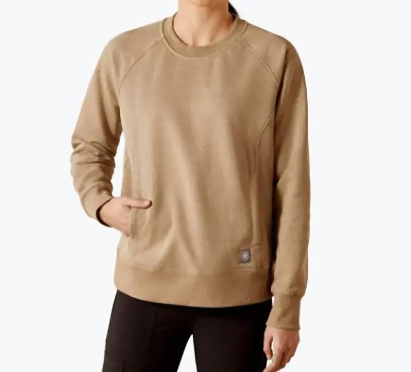 Women's Traverse Crew Sweatshirt In Oatmeal Heather 1