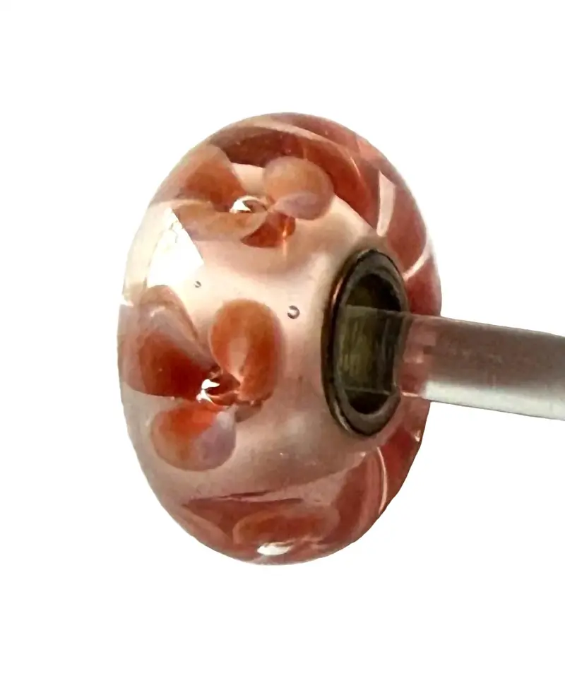 Women's Universal Unique Bubble Flower Bead Charm In Peach 1