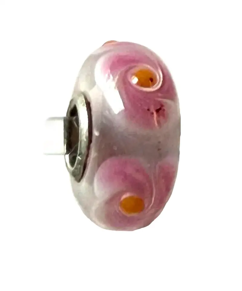 Women's Universal Unique Center Flower Bead Charm In Pink 1