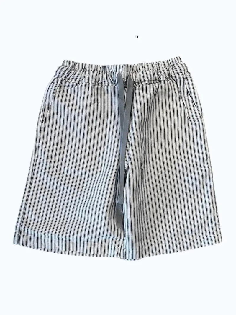 Women's Uomo Bermuda In White Stripe 1
