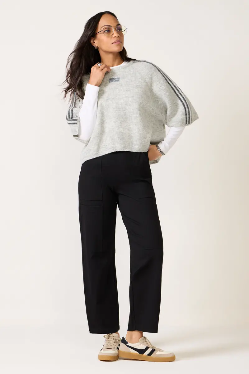 Women's Utility Ponte Barrel Pants 1