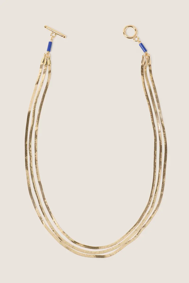 Women's Val Triple Chain Necklace 1