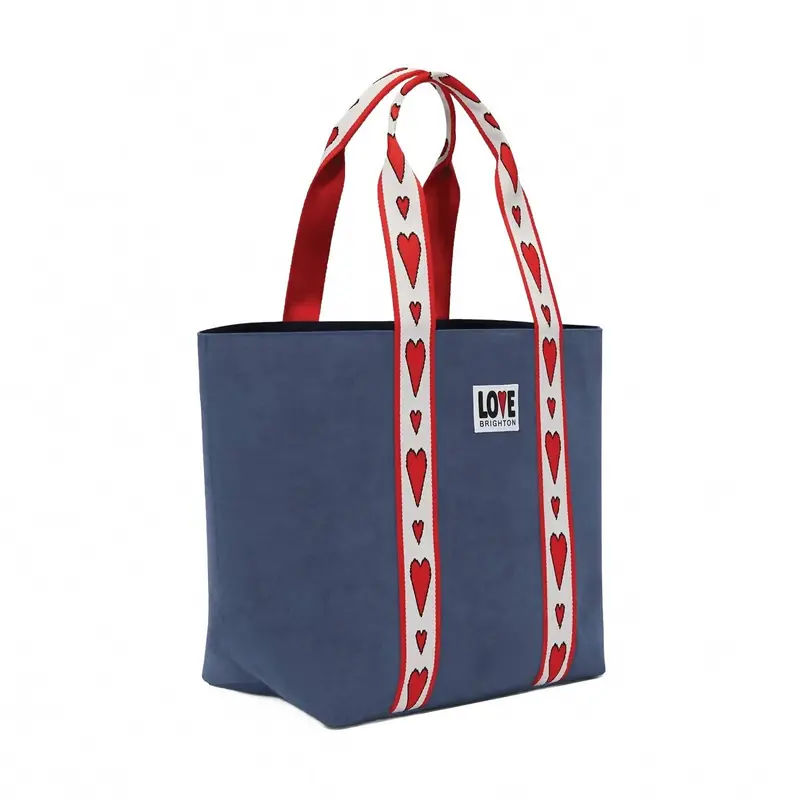 Women's Velveteen Love Tote Bag In Multi 1