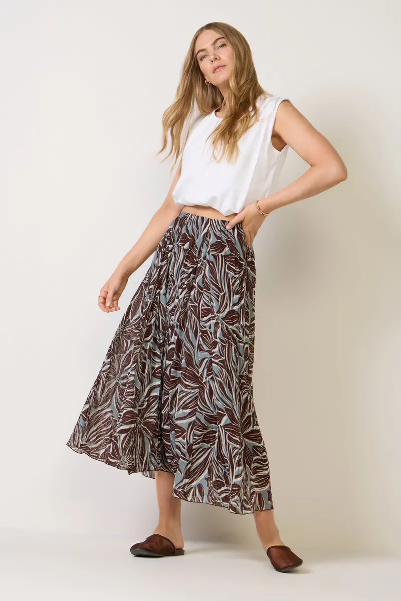 Women's Victoria Zinn Floral Maxi Skirt 1