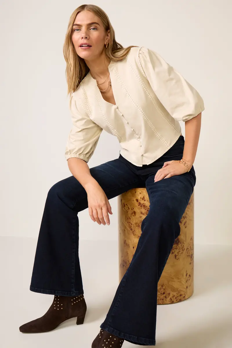 Women's Vincent Faux Suede Top 1