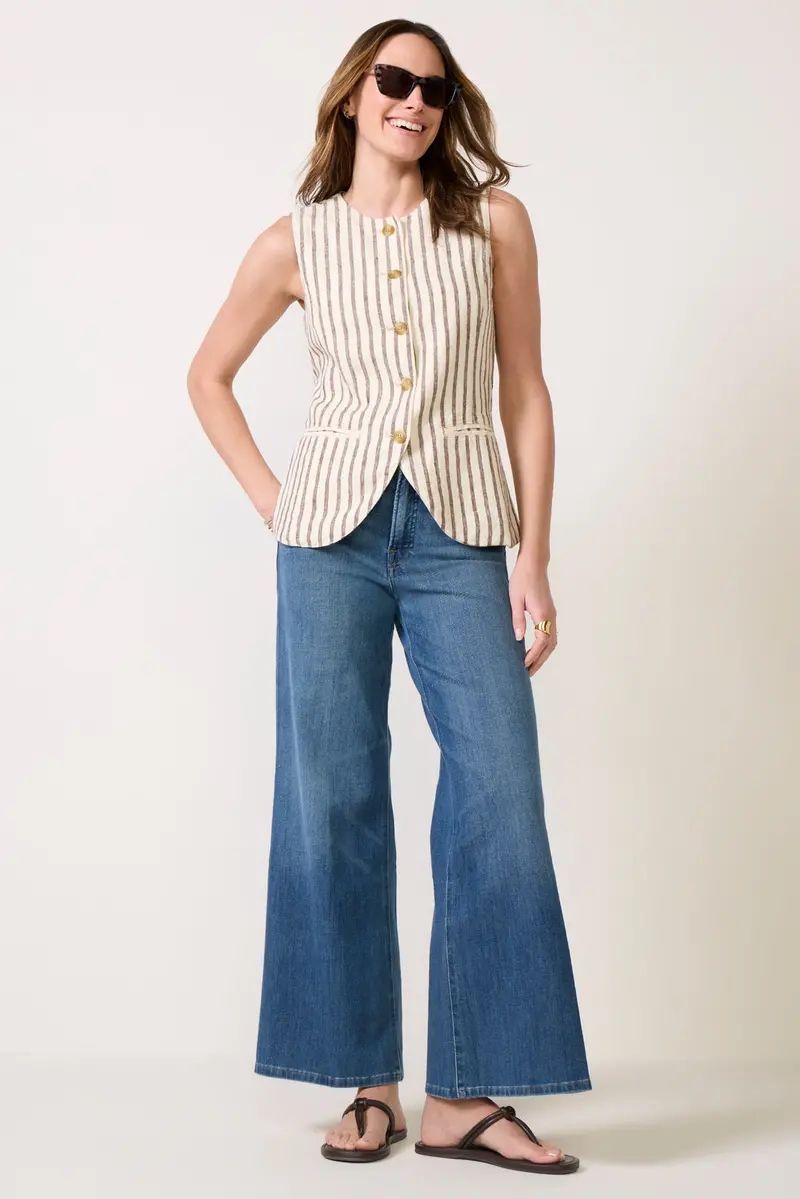 Women's Waist Palazzo Ankle Jean 1