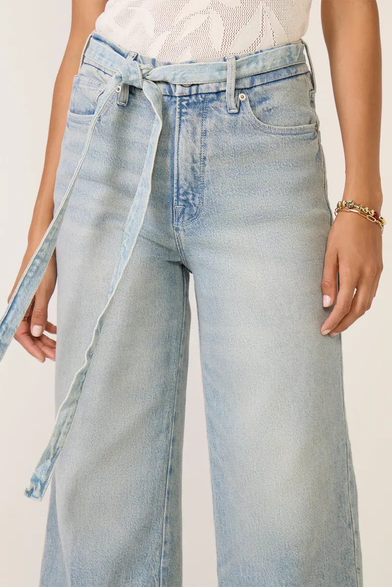 Women's Waist Palazzo Crop Jean 2