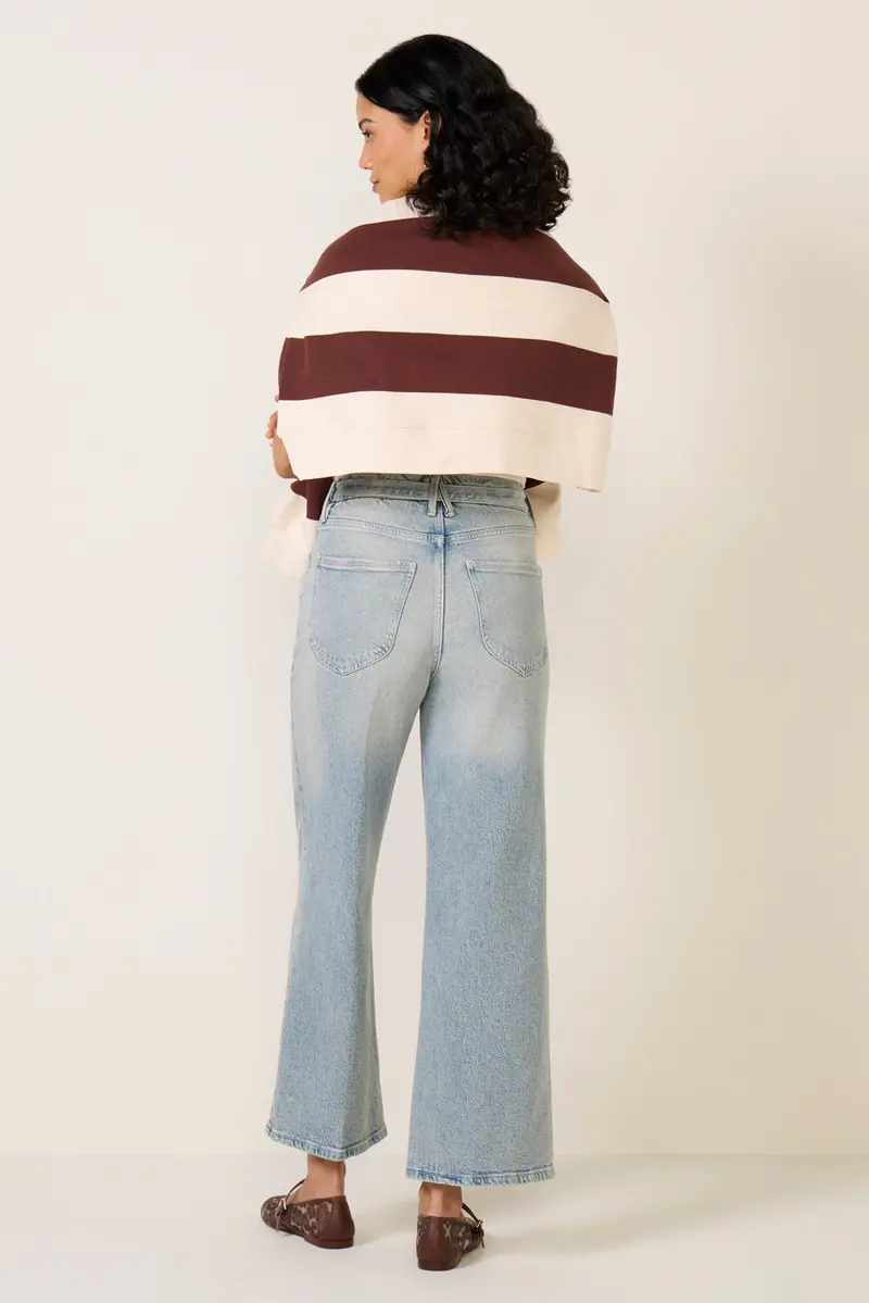 Women's Waist Palazzo Crop Jean 4