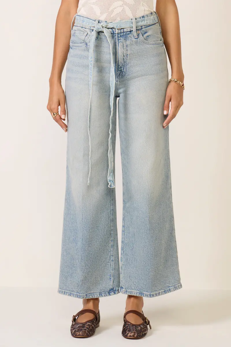 Women's Waist Palazzo Crop Jean 5