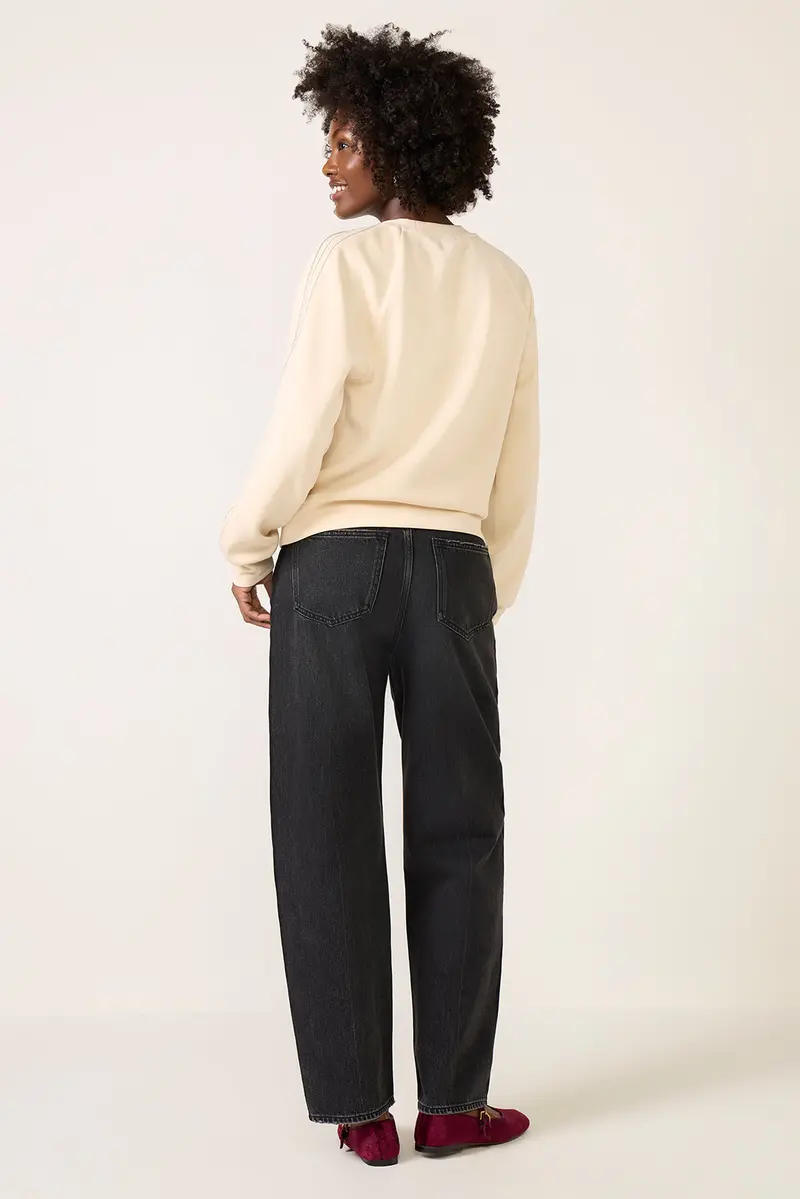 Women's Wes Barrel W Tux Stripe Jean 4