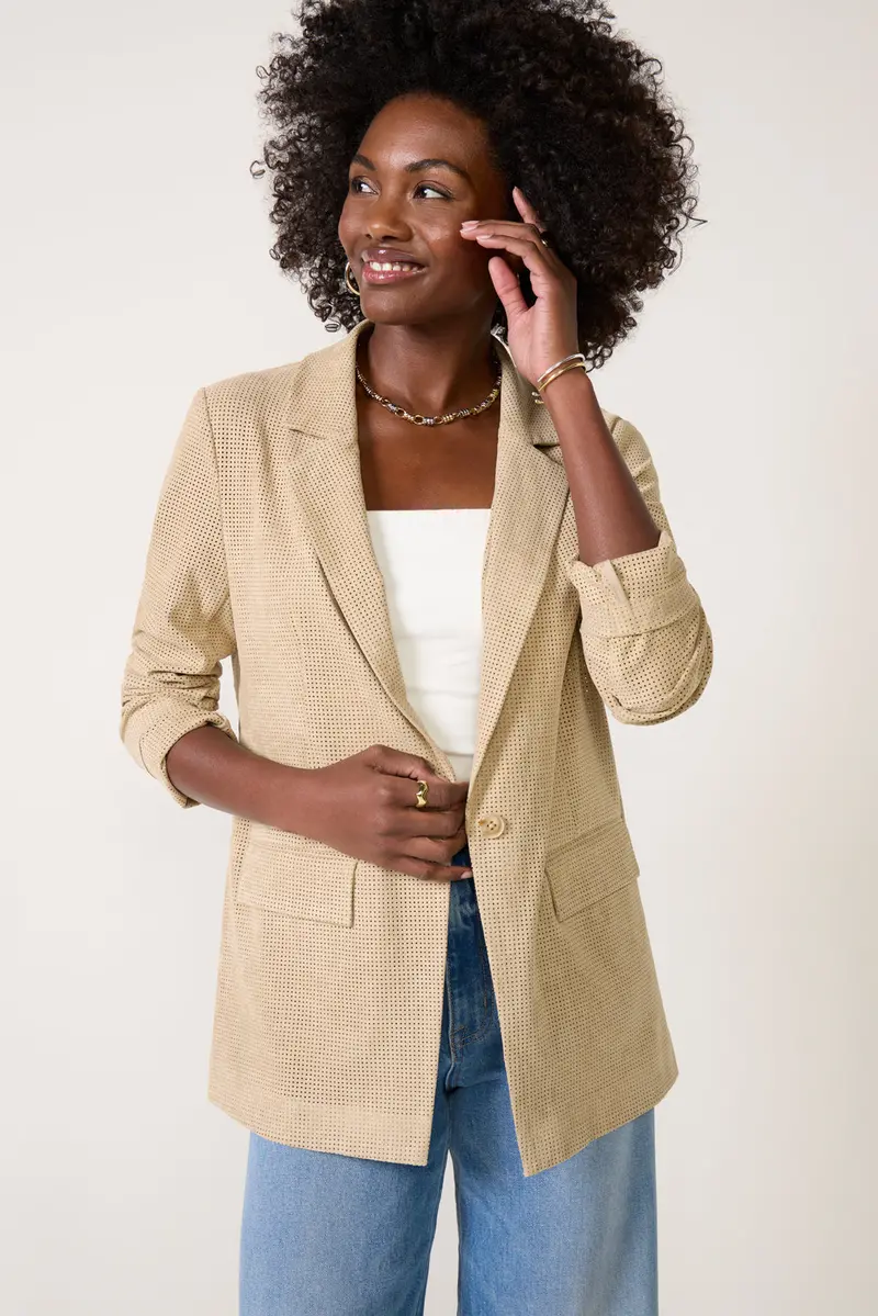 Women's Weston Perforated Blazer 1