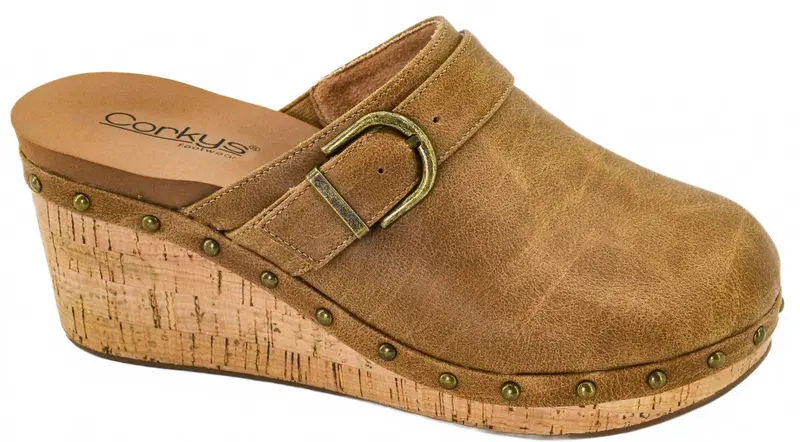 Women's Who Knew Wedge Clogs In Tan 1