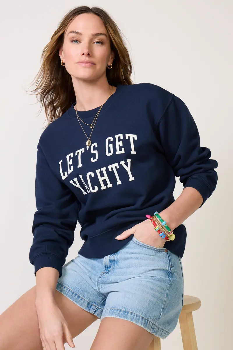 Women's Yachty Boyfriend Sweashirt 1