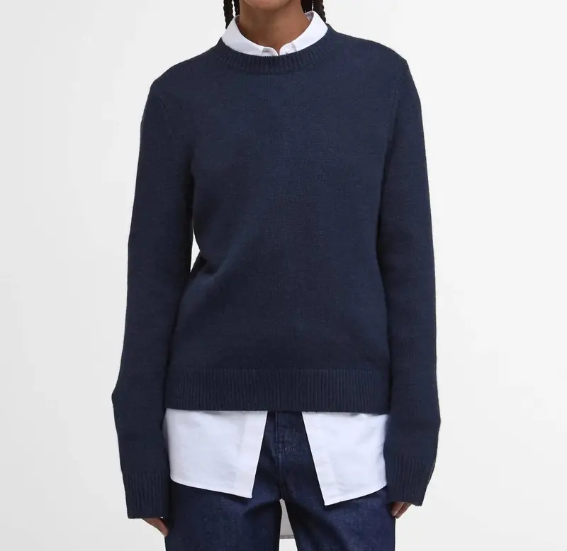 Woodhouse Knitted Jumper In Navy 1