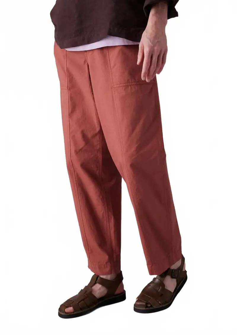 Workwear Trousers In Red Brick 1