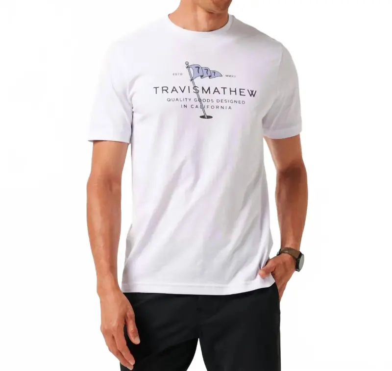 Worth A Shot Short Sleeve Tee In White 1