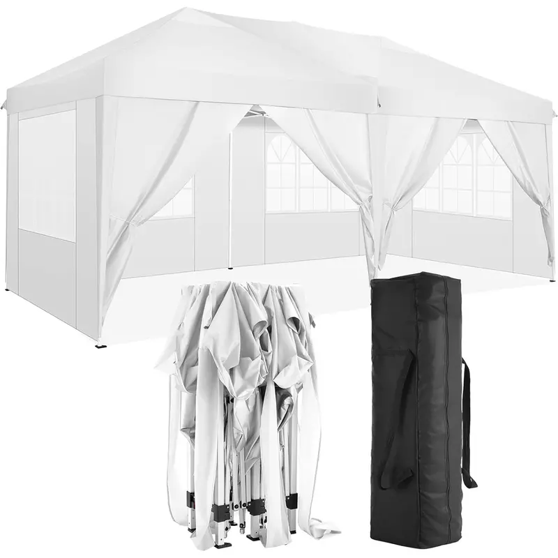 Wow Pioneer 10X20 Folding Canopy Tent With Removable Sidewalls 1