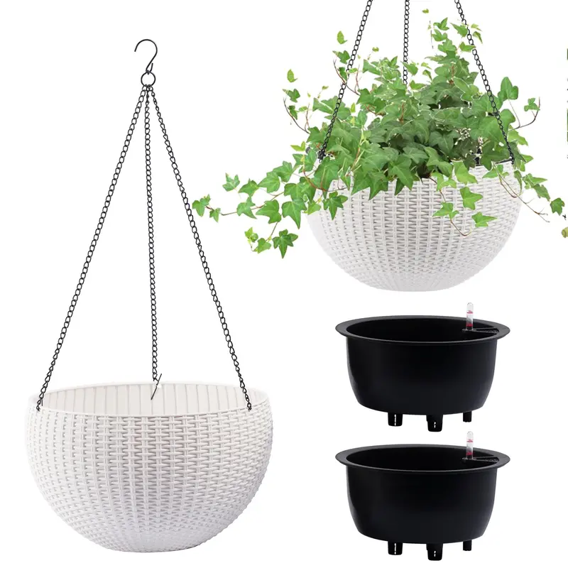 Wow Pioneer 13.4 Inch Large Hanging Planter Pack Of 2 For Indoor Outdoor Use 1