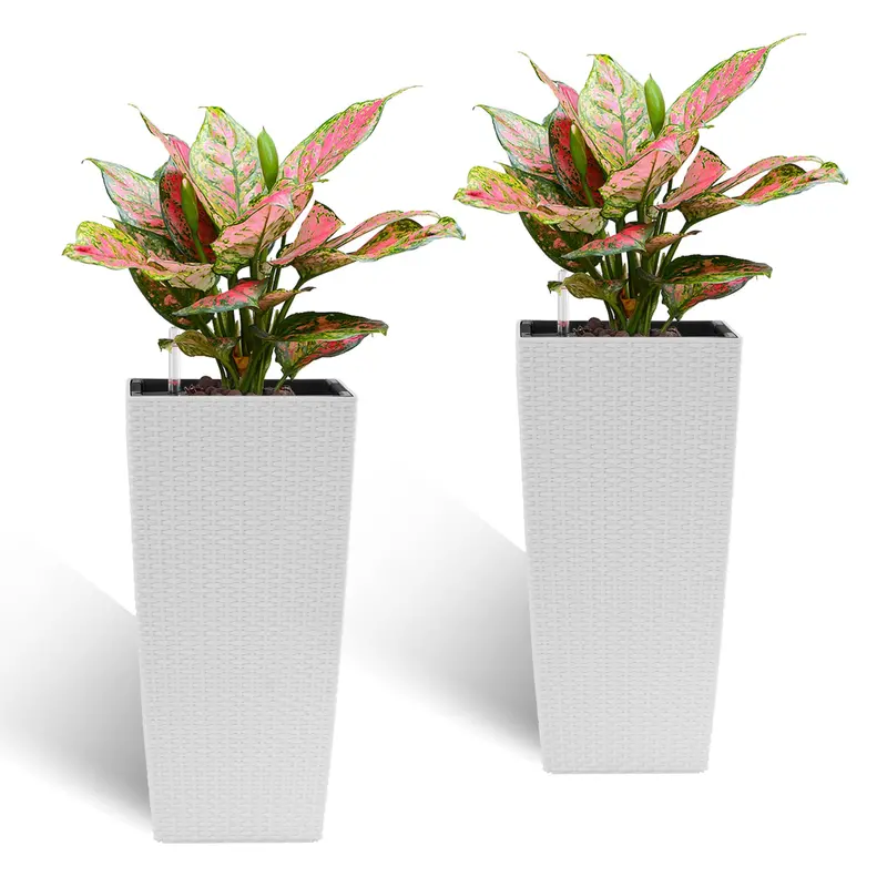 Wow Pioneer 2 Pack Square Planters For Indoor And Outdoor Planting Use 1