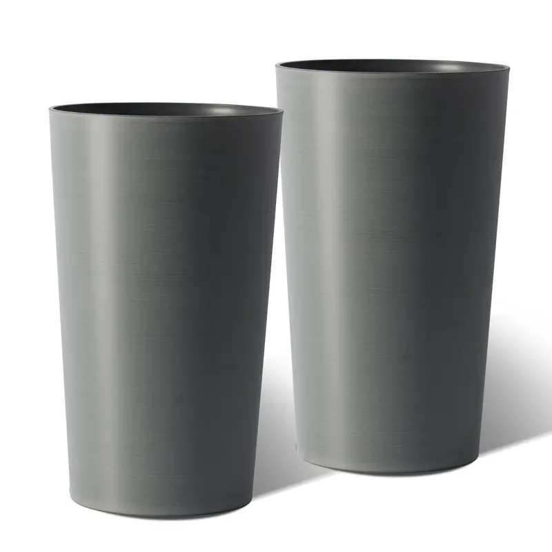 Wow Pioneer 2 Pack Tall Square Planters For Home And Commercial Planting Needs 1