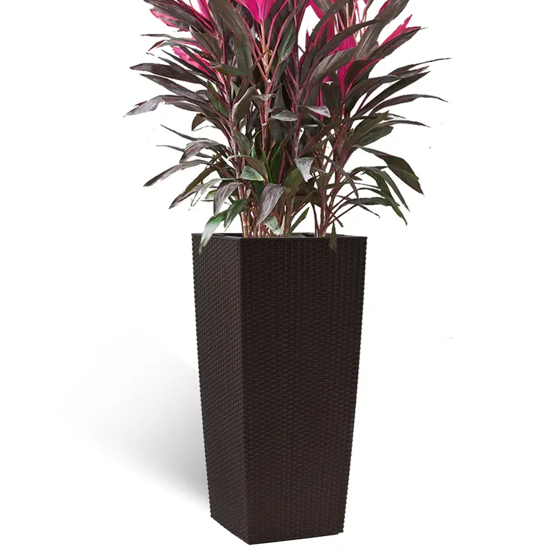 Wow Pioneer 30 Inch Tall Large Flower Planter Pot With Self-Watering Drainage Holes 1