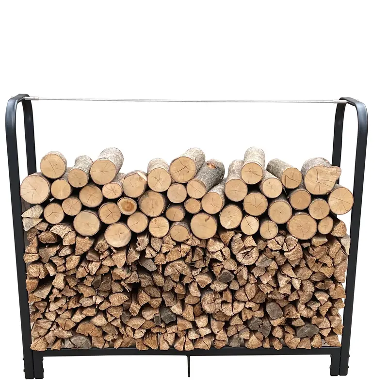 Wow Pioneer 4Ft Heavy Duty Firewood Rack Stand For Indoor Outdoor Storage 1