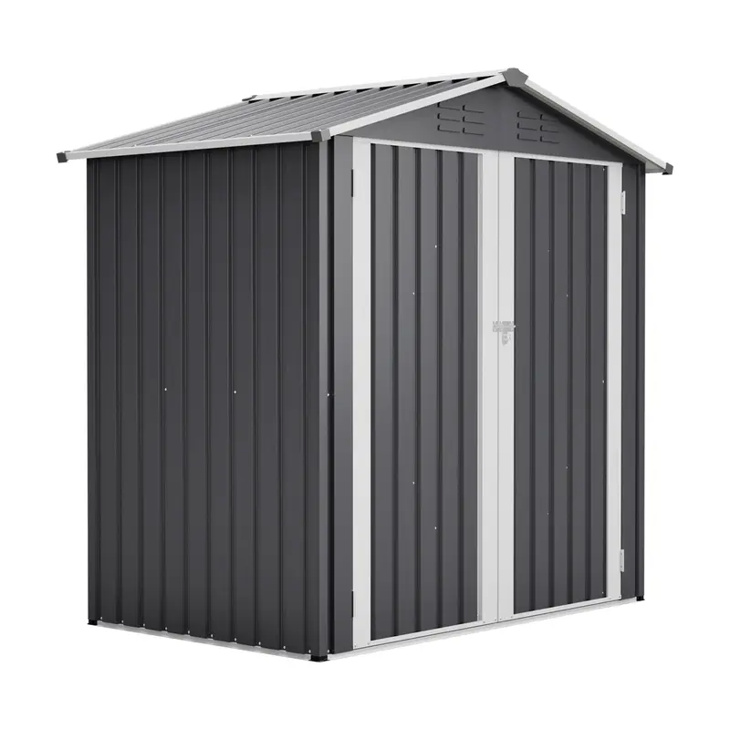 Wow Pioneer 6 X 4 Ft Lockable Waterproof Outdoor Storage Shed For Backyard Patio Lawn 1